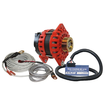 Balmar Alternator 170 AMP Kit 12V 4 in. Dual Foot Saddle K6 Pulley XT-DF4-170-K6